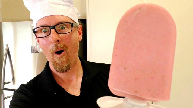 STRAWBERRY BUTTERMILK ICE CREAM POPSICLE