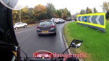 motorcycle pulled ov y cops