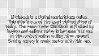 The ClickBank Overview