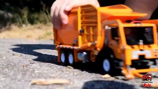 GARBAGE TRUCK Videos For Children l Kids Bruder Garbage Truck To The Rescue! l TOY TRUCK Videos Kids-AR3TMURK