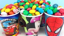 M&M Surprise Cups Disney Pixar Cars Tsum Tsum Peppa Pig Toys Learn Colors Play Doh Modelling Clay-z4