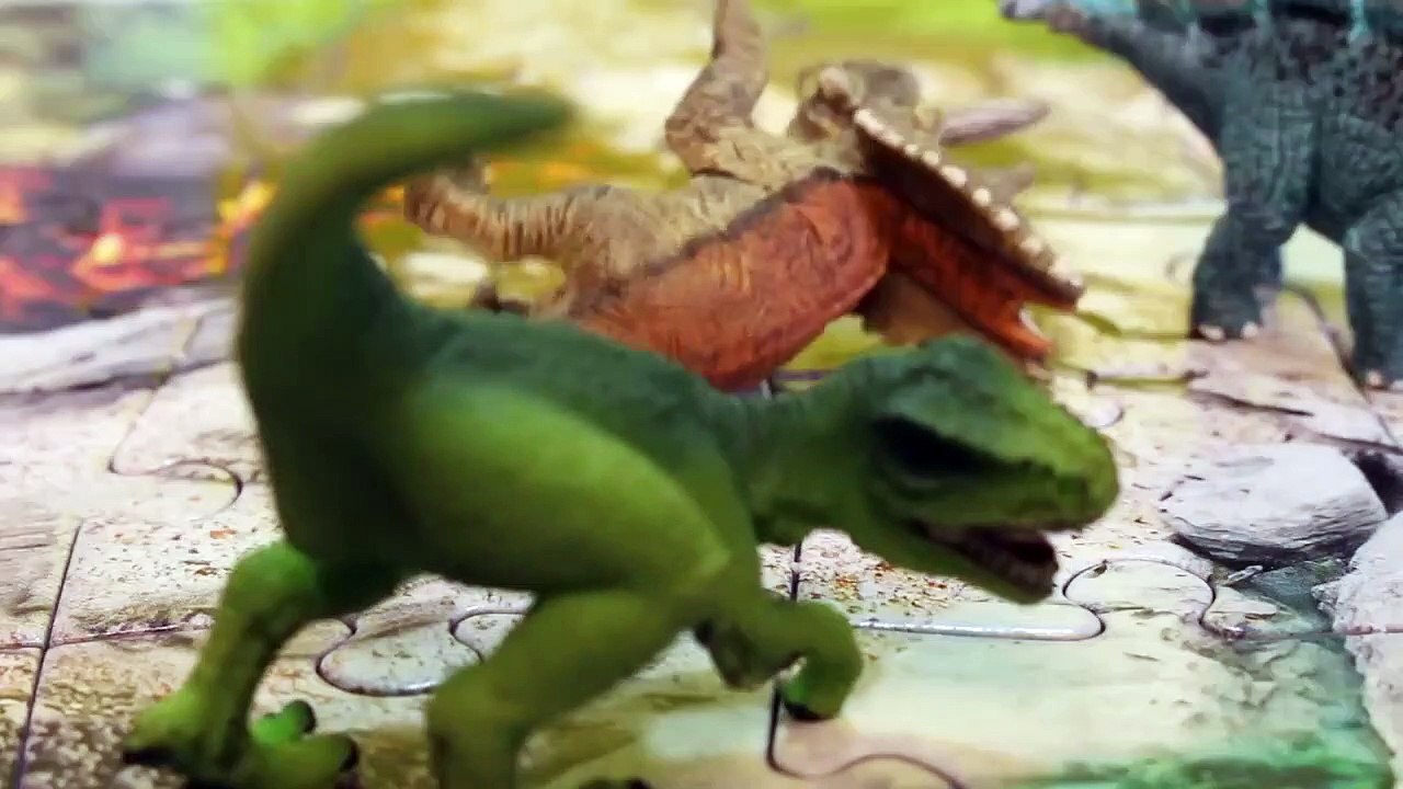 Toy Dinosaurs 4-Pack   Dinosaur Jigsaw Puzzle with Prehistoric Landscape by Schleich-Po5