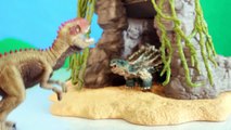 TOY DINOSAUR FIGURES Saichania vs Giganotosaurus Dinosaurs Fight Schleich 2-pack Toy Review-oXpSH