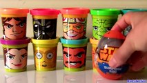 STAR WARS Play Doh SURPRISE CAN HEADS TRANSFORMERS Angry Birds Clay Buddies Minions Blocks YODA-74T_j