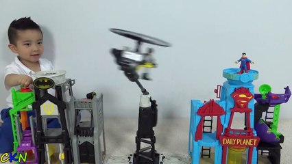 Epic Batman Superman Fight Super Hero Flight City Playset Unboxing With Ckn Toys-6q