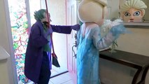 Frozen Elsa Loses Her Head! - Spiderman vs Frozen Elsa vs Joker - w_ Rainbow Hair - Disney Princess-52