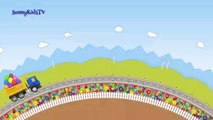 Trucks cartoon for children Learn fruits Surprise eggs Compilation videos for kids-UUQ1cK