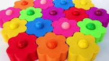 DIY Colors Kinetic Sand Candy Gumballs Flowers Garden Play Doh Lightning McQueen Cars3--ZZ