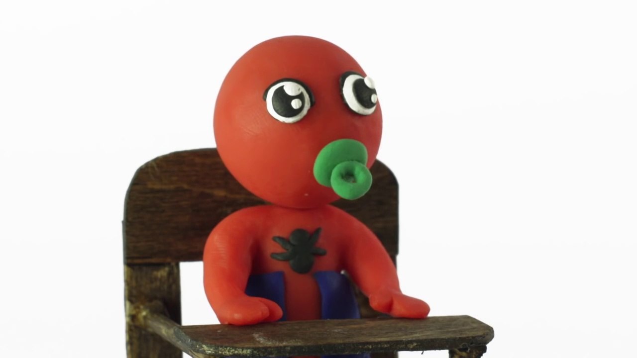 Spiderman baby superheroes real life stop motion video play doh Youtube-3MdjMaZMi