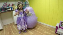 MEGA HUGE SOFIA THE FIRST EGG SURPRISE OPENING Disney Junior Singing Talking Doll Play-Doh Surprises-qL1Wv