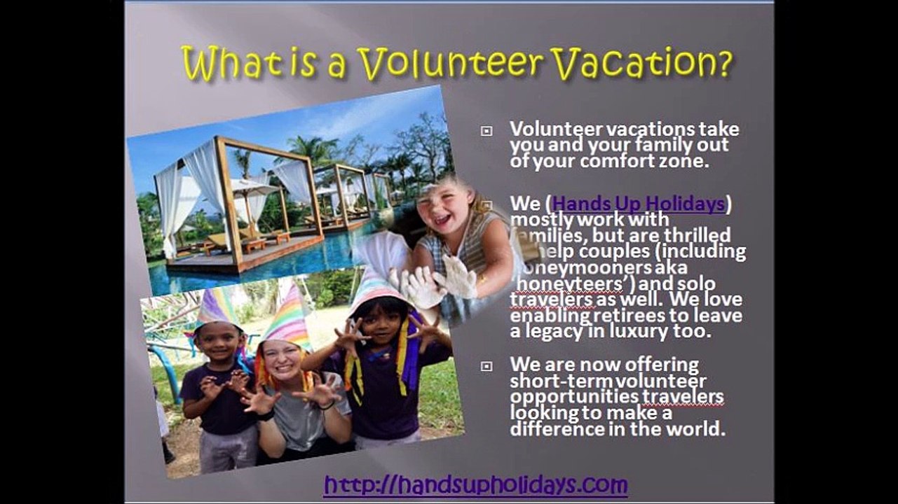 volunteering holidays with children
