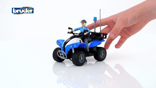 Polizei Quad mit Polizistin 63010 Bruder Spielwaren-rLAB6yHzw