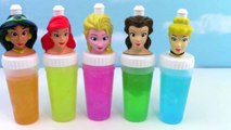 Disney Princess SLIME Surprise Toys Slime Clay Ice Cream Popsicle Molds Frozen Elsa Rainbow Colors-gJG