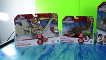 Jurassic World toys dinosaur videos for children T-rex puppet Dilophosaurus Dimorphodon Ankylosaurus-HL