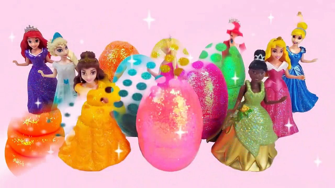 Play Doh Sparkle Princess Dress DIY and Play Doh Surprise Eggs Glitter-Opuxqz