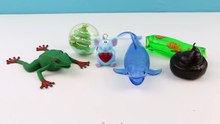 What's Inside Cutting Open Squishy POO, Frog, Shark and More!-XwMILjm