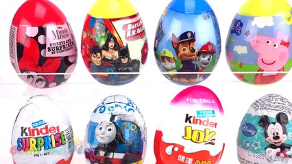 Download Video: Super Surprise Eggs Kinder Surprise Kinder Joy Disney Mickey Mouse Peppa Pig Paw Patrol For Kids-FoDc-Hf