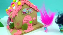 DIY Poppy   Branch Trolls Rainbow Candy Christmas Gingerbread House  Kit - Cookieswirlc Video-DieG