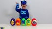 Disney PJ Masks Play-Doh Surprise Eggs Opening Fun With Catboy Gekko Owlette Ckn Toys-PrOo2E_