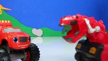 DINOTRUX Toys Ty RUX (Dinosaurs & Trucks) Gets Help from BLAZE AND THE MONSTER MACHINES Toypals.tv-zeDzItn