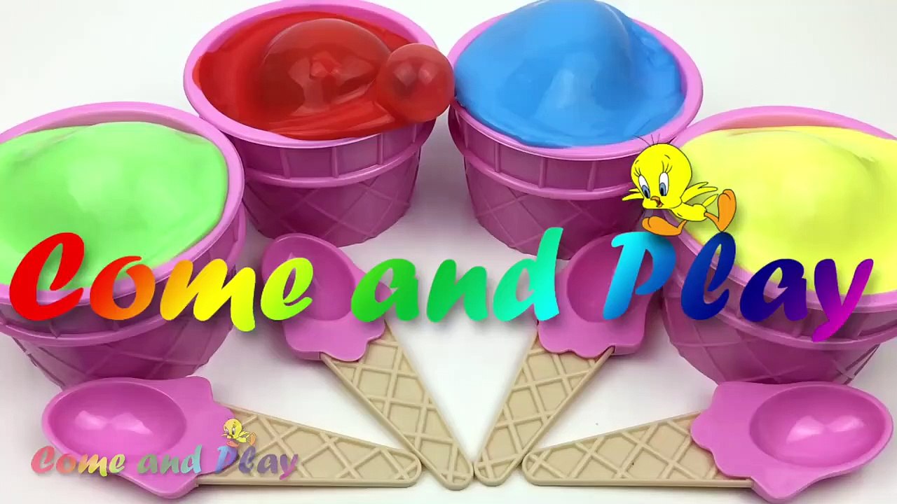 Ice Cream Clay Slime Surprise Eggs Disney Finding Dory Disney Frozen Trolls Pokemon Toys Fun Kids-Ne