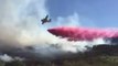 Water Retardant Dropped on Southern California Wildfire