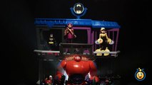 Big Hero 6 toys Disney Hiro Hamada Baymax, Batman Gotham City Jail Play Doh Honey Lemon Go Go Tomago-m1Rr