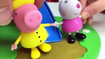 GIANT PEPPA PIG SURPRISE EGG TOYS Biggest Toy Eggs Surprises TreeHouse George DaddyPig Holiday Plane-8oV