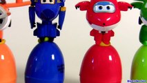 Learn Colors with SUPER WINGS SURPRISE EGGS 출동 슈퍼윙스 ! 디즈니 계란 장난감 서프라이즈 Children Toys-6QxC