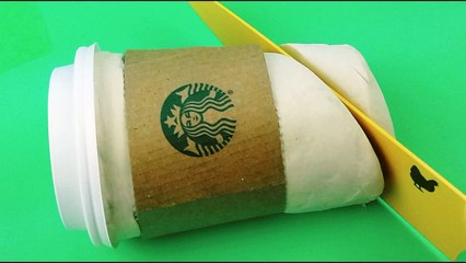 Starbucks Coffee How to Make with Play Doh Modelling Clay Videos for Kids ToyBoxMagic-q9C