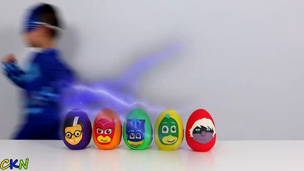 Tải video: Disney PJ Masks Play-Doh Surprise Eggs Opening Fun With Catboy Gekko Owlette Ckn Toys-PrOo