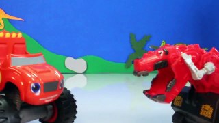DINOTRUX Toys Ty RUX (Dinosaurs & Trucks) Gets Help from BLAZE AND THE MONSTER MACHINES Toypals.tv-ze