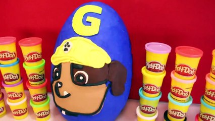 GIANT Paw Patrol EGGs Learn Letter 'G' ABCs Rubble SURPRISE TOYS Toypals.tv-04M