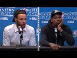 Stephen Curry & Kevin Durant Postgame Interview | Warriors vs Spurs | Game 4 | 2017 NBA Playoffs