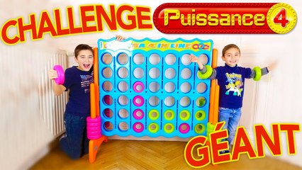 CHALLENGE PUISSANCE 4 GÉANT - Swan VS Néo - Giant Connect 4 - Mega 4 in line