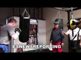 canelo alvarez killing the heavybag - EsNews Boxing