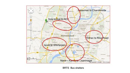 Bus Queue Shelters Advertising in Ahmedabad