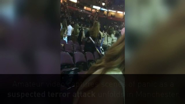 Terrifying amateur video captures moment of Manchester blast
