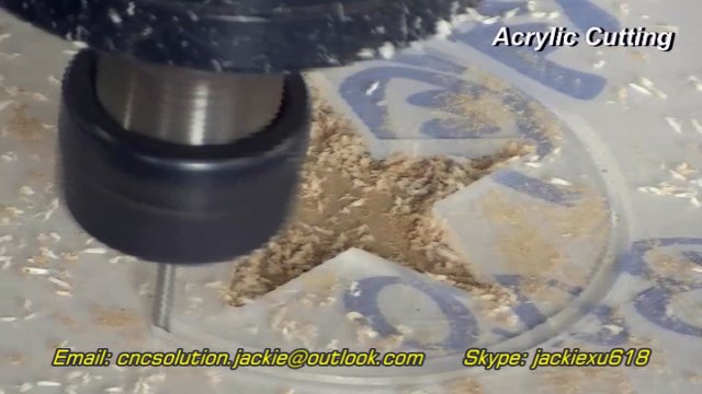 cutting and engraving arcylic jobs with cnc router carving machine
