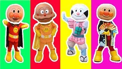 アンパンマン 歌 ❤️ 歌のアニメーション こども向けの歌 ❤赤ちゃん泣き止む おもちゃアニメ おもしろ❤ 赤ちゃん泣き止む！Anpanman Finger Song!