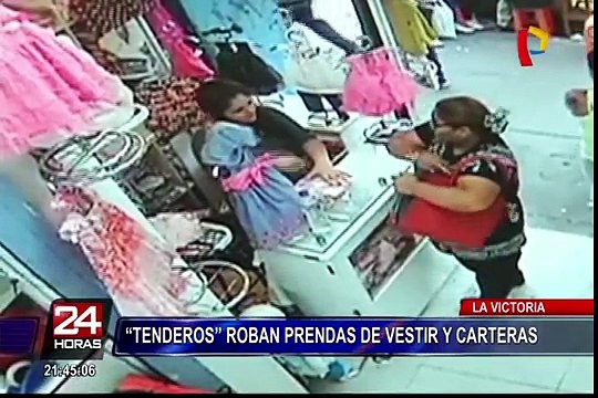 La Victoria: tenderos robaban prendas de vestir y carteras