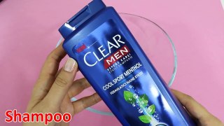 1 Ingredient 3 Ways Shampoo Slime , REAL !!! 3 Ways 1 ingredient Shampoo Slime