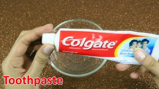 Colgate Toothpaste Slime with Salt !!! , NO GLUE, NO BORAX, 2 Ingredients Toothpaste slime,