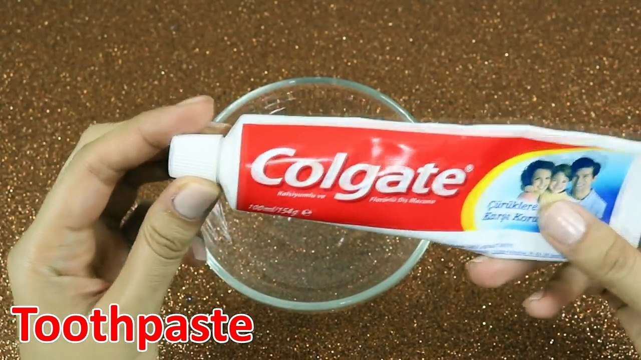 Colgate Toothpaste Slime with Salt !!! , NO GLUE, NO BORAX, 2 Ingredients Toothpaste slime,