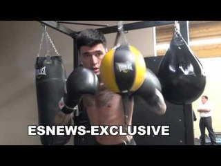 DUSTY HARRISON WORKING BAG IN CAMP WITH CANELO - EsNews Boxing