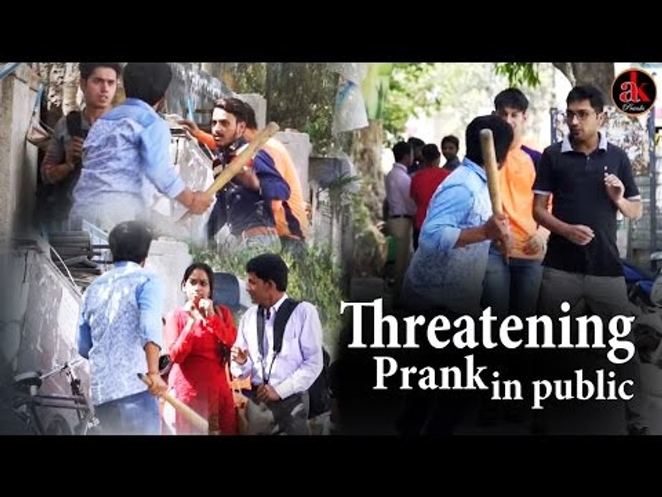 Threatening Prank in public By Ak Pranks || Vir...