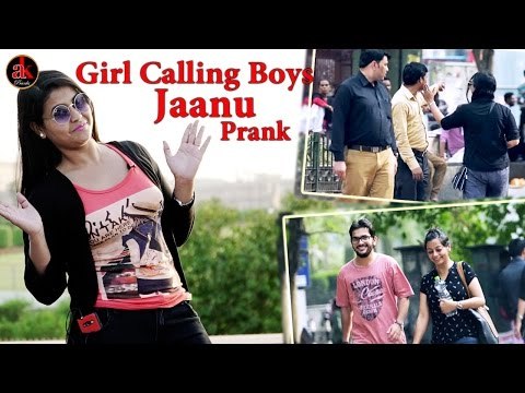 Beautiful Girl Calling Boys Jaanu (Baby) Prank In Public || Ak Pranks Viral Baby (Janu) Pranks 2017
