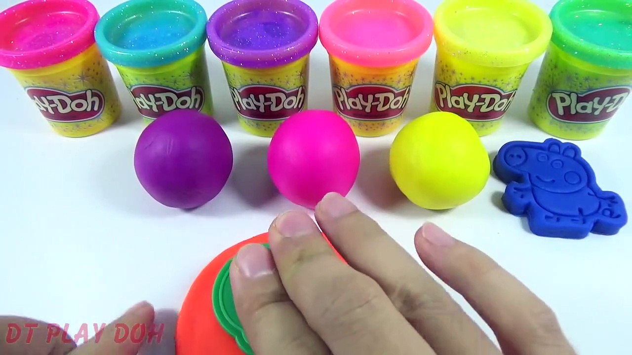 Learn Colors 2oh !! Play Doh Ice Cream Popsicle Peppa Pig Elephant Molds Fun for Kid