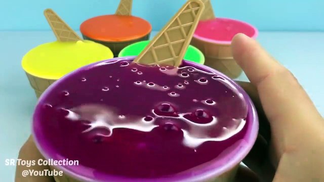 Gooey Slime Ice Cream Surprise Cups Play & Learn Colours with Playdough Ducks Fun Creative for Kids-SfJf