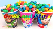 M&M Surprise Cups Disney TMNT Toy Story Hello Kitty Learn Colors Play Doh Dorami Animals Molds Kids-8t-Z9N